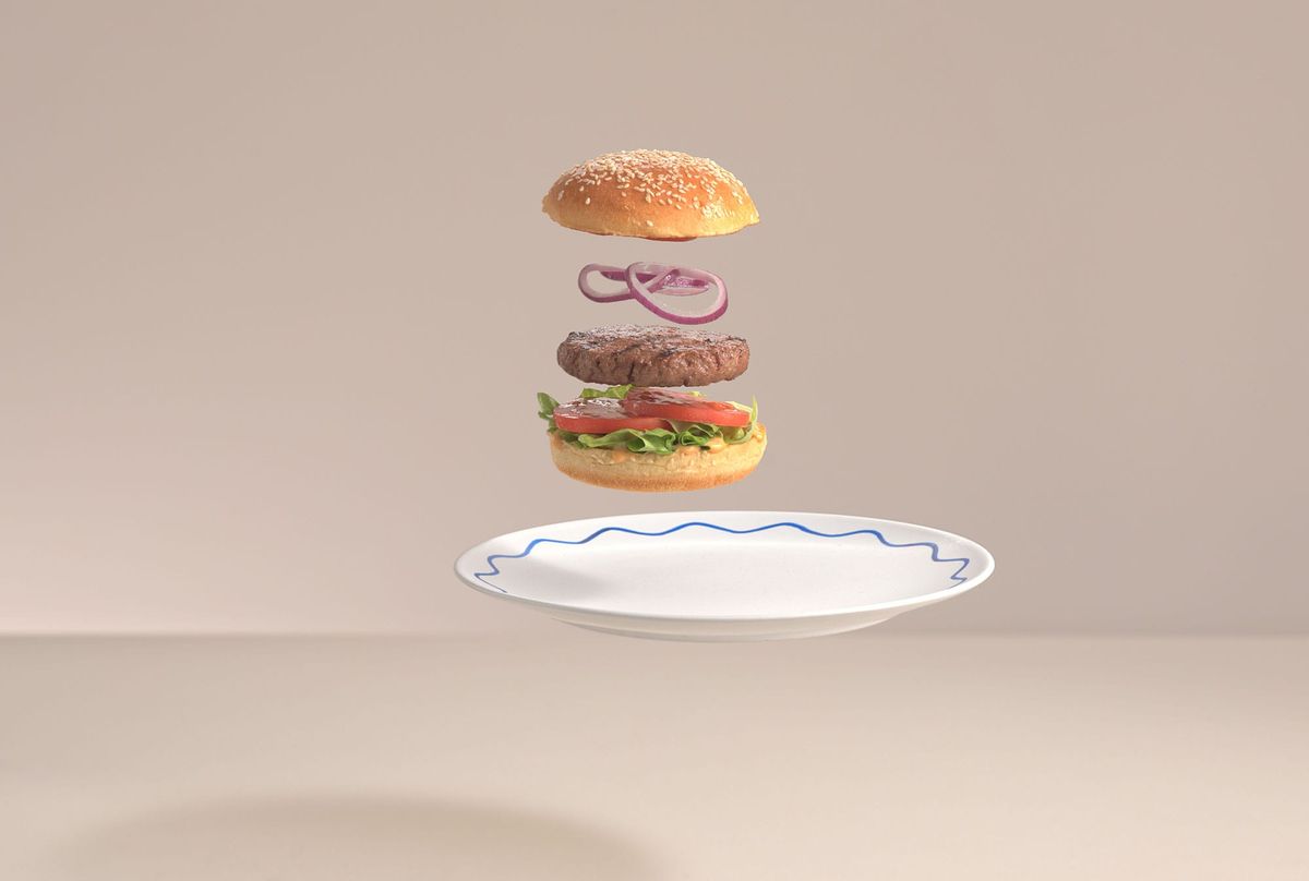 Final composited burger shot